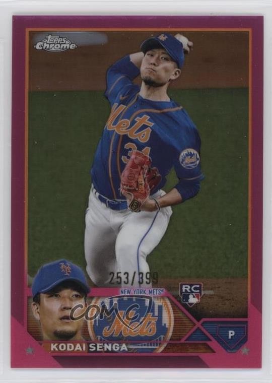 2023 Topps Chrome Magenta Refractor 253/399 Kodai Senga #217 1h2h