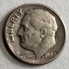 1948  - P Roosevelt Dime circulated  State 90% Silver 10c US Coin