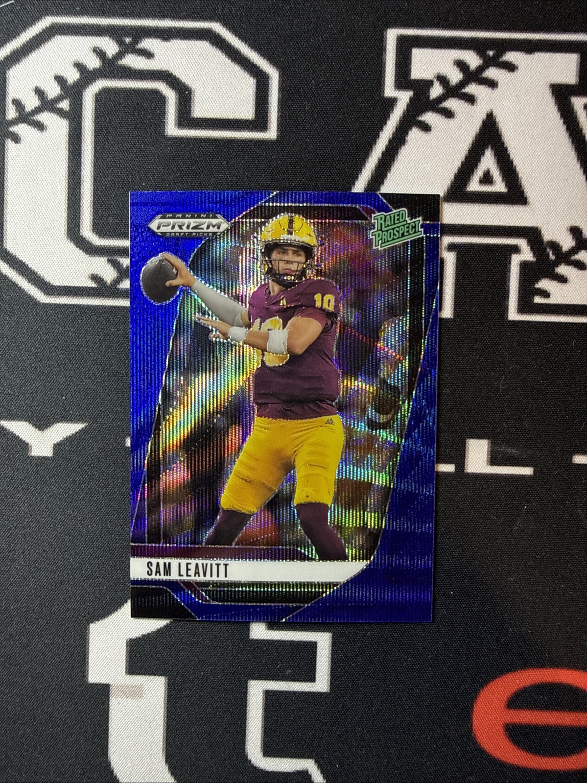 Sam Leavitt 2025 Panini PRIZM DP Rated Prospect Blue Wave #157/299 ASU