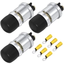 DaierTek Push Start Button Switch 12V 50A Heavy Duty Momentary Push Button Sw...