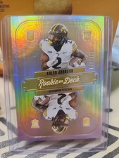 2025 KALEB JOHNSON Donruss Elite Rookie On Deck Silver 639/799 Steelers Non Auto