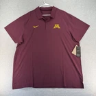 Nike Dri-Fit Polo Shirt Mens 2XL Minnesota Golden Gophers On Field Apparel Golf