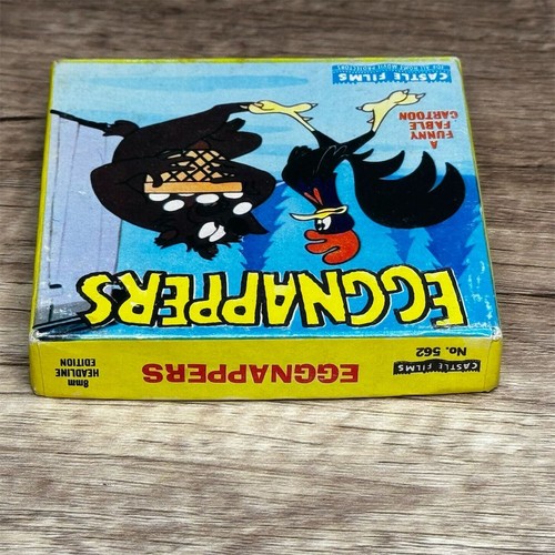 Vintage Castle Films "Eggnappers" 8mm Cartoon Movie Reel - Foto 4 di 8