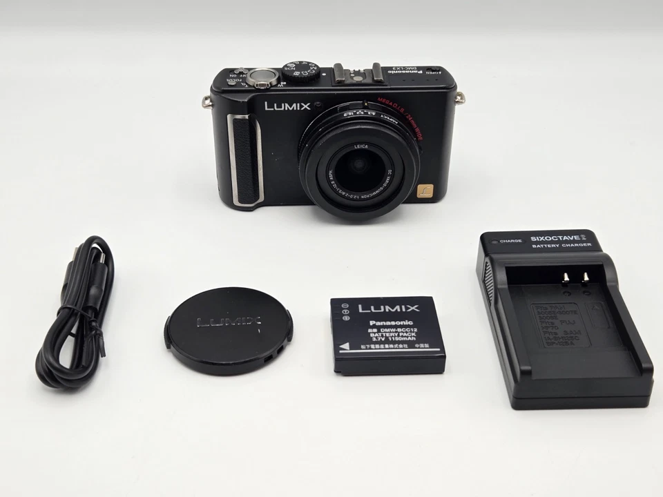 [N.MINT] Panasonic LUMIX DMC-LX3 Black Compact Digital Camera From Japan - Image 2 of 4
