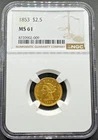 1853-P Liberty Quarter Eagle — photo from another recent sale