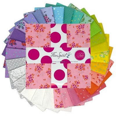 Layer Cake  10'' Squares 42pc Free Spirit Tula Pink New True Colors 2025
