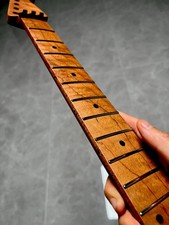 Floyd nut Stainless steel 22Fret satin Roasted Flame Maple Electric guitar Neck