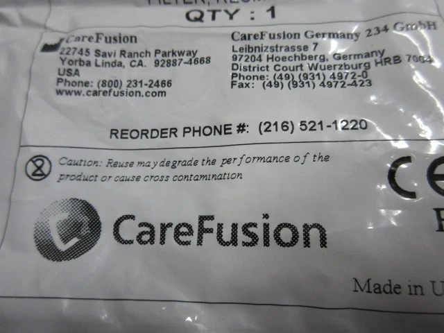 Filtro 7 CARE FUSION Res Med S9, TCF-513-0, NUEVO en paquete sellado Foto 4 de 4