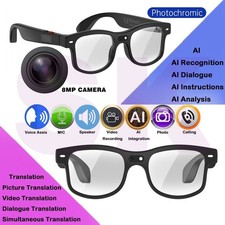 AI smart glasses with microphone and camera and Image and video translate