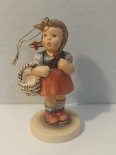 Vtg 1984 "Sweetheart" Christmas Ornament Of A Statue Design By Berta Hummel.
