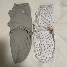 SwaddleMe Gray and White Star Swaddles size Small