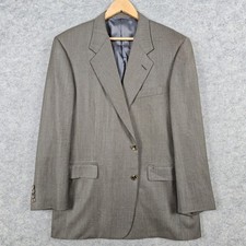 Hickey Freeman Boardroom Loro Piana Blazer Men's Size 44R Wool Super 120S FLAWS