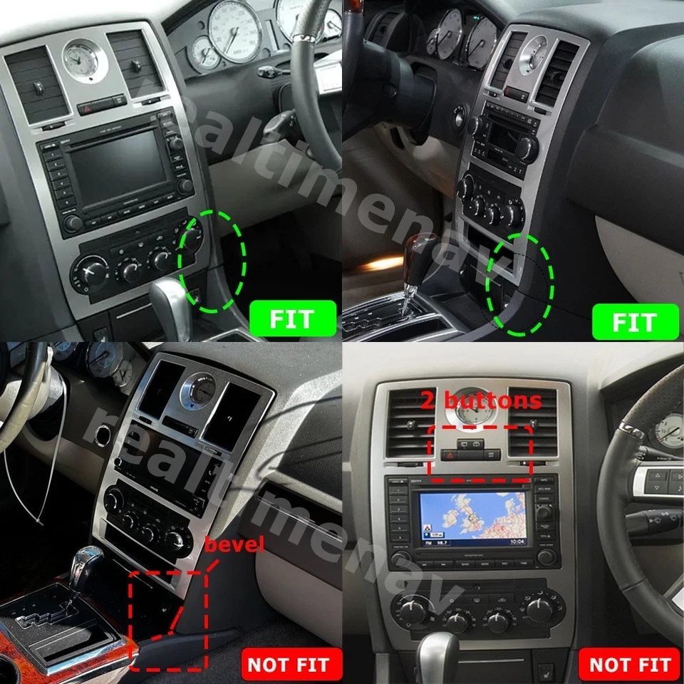 Stereo For Chrysler 300C 2004-2010 Android Auto Apple CarPlay Car Radio Navi FM - Imagem 3 de 4