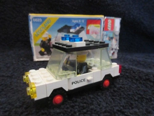 Vintage Lego 6623 Police Car - Complete - with box, no instructions