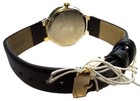 Anne Klein AK-4200 Women's Black Vegan Leather Gold Tone Case Dress Watch — photo 2
