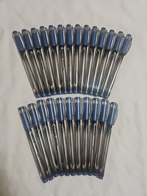 (Pack Of 25) Bic Intensity Permanent Pen Fine Blue W Cap Smooth Writing New
