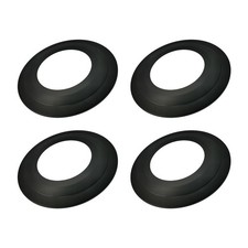 4 Pack Matte Black Goof Trim Ring for 5/6" Inch Recessed can Lighting Downlig...