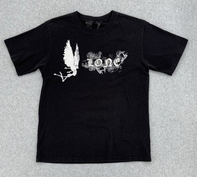 Vlone Love Angel Graphic T Shirt Black White Logo Made USA Size M