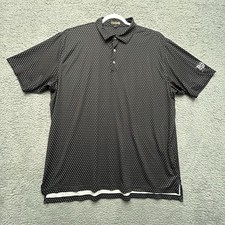 Peter Millar Summer Comfort Golf Polo Shirt Men  s XXL Black Geometric print