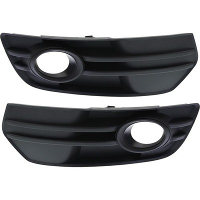 Fog Light Trim Set For 2009-2012 Audi Q5 Left & Right Primed Plastic 2Pc
