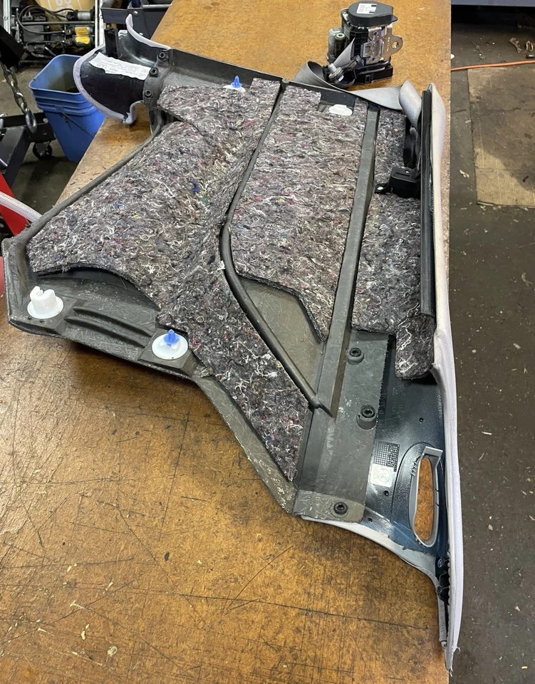 97-03 Mercedes W208 CLK320 CLK430 Panel de puerta interior trasero izquierdo dos tonos OEM Foto 3 de 4