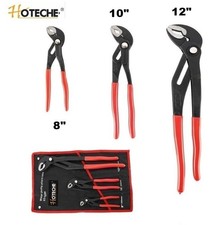 SET 3 PINZE POLIGRIP AUTOBLOCCANTI GIRATUBI PAPPAGALLO REGOLABILE  ACCIAIO CR-V