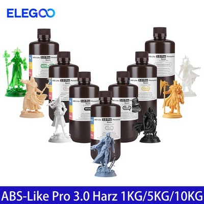 ELEGOO ABS-Like Resin PRO V3, 1KG/5KG/10KG LCD SLA 3D Drucker Resin Harz