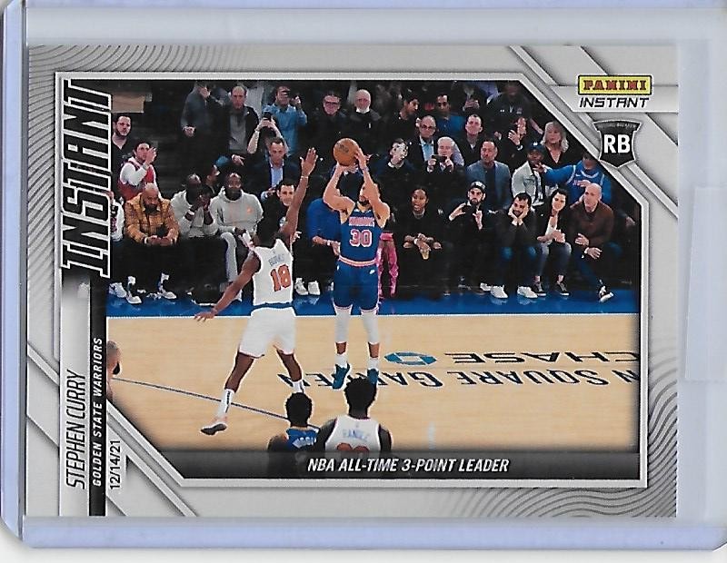 2021-22 Panini Instant STEPHEN CURRY NBA All Time 3 Point Record