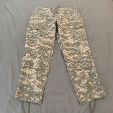 Army Combat Uniform Pants Mens Large Regular Camo Ripstop Military Cargo ACU
