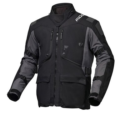 Modeka Aeris 2 Jacke schwarz dunkelgrau Gr. 5XL wasserdichte 3in1 Motorradjacke