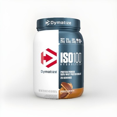 DYMATIZE ISO100  Hydrolyzed Protein Powder 100% Whey Protein Isolate 20 Servings