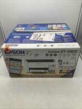 NEW in Box Epson EcoTank ET-2800 Wireless Color All-in-One White Printer