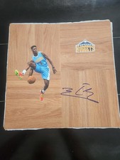 Emmanuel Mudiay signed 12x12 Floorboard Denver Nuggets