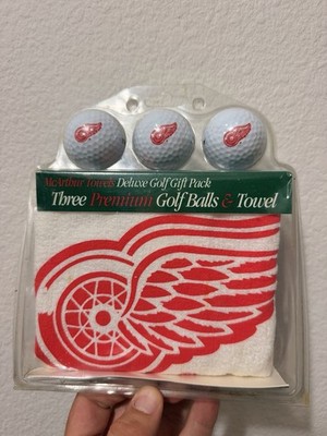 Vintage Detroit Red Wings Golf Gift Set 3 Balls Towel NHL Old Logo Sealed NOS