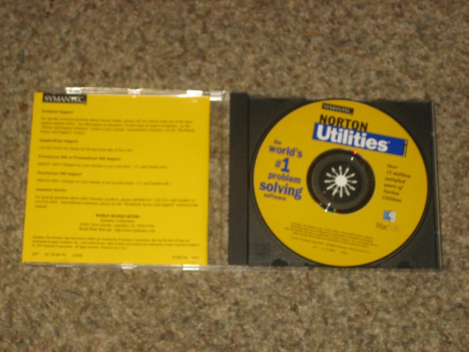 Symantec Norton Utilities Version 3.5 Mac OS CDROM Software Vintage - Image 3 of 4
