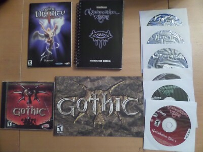 Lot of 3 Role Playing Games Divine Divinity Gothic & Neverwinter Nights PCCD