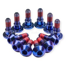 12x Bulloni Rotore Disco Anteriore Yamaha YZF R1 98-03 Blu Titanio Blocco Filettatura YZF-R1