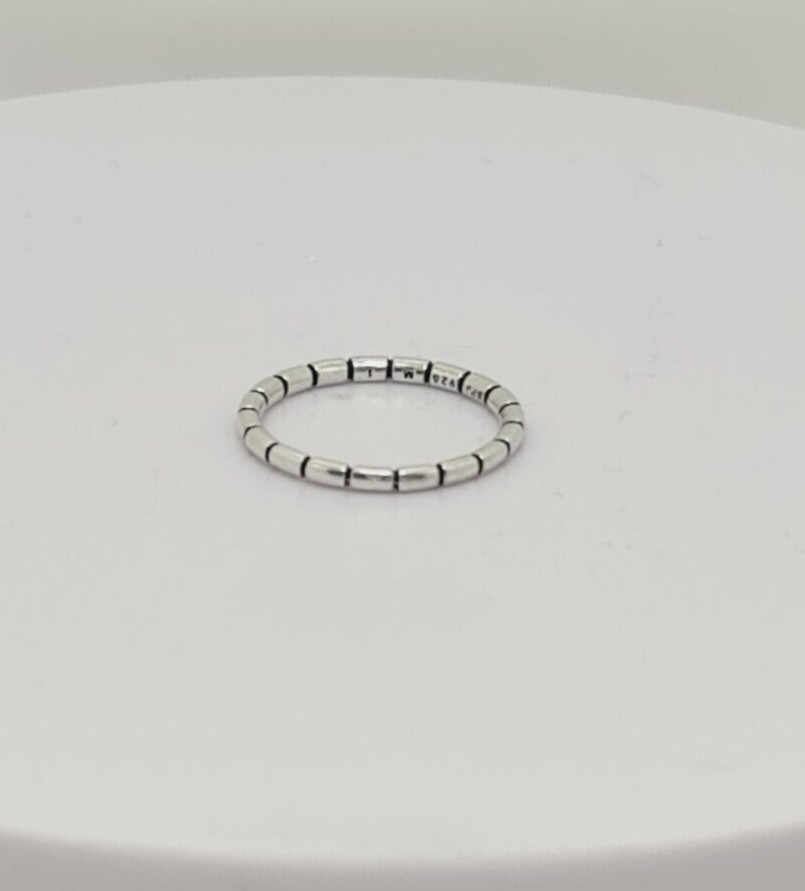 Fabulous Solid Patterned Band Ring 925 Silver Siz… - image 10