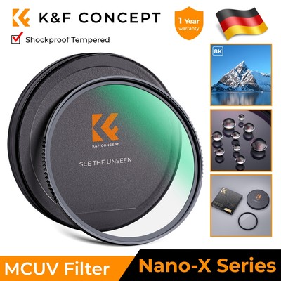 K&F Concept Ultradünn MC UV Filter UV Schutzfilter Nano X 49/58/62/67/72/77/82mm