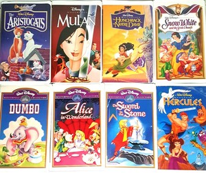 Walt-Disney-VTG-VHS-LOT-Snow-White-Dumbo-Alice-Hercules-The-Aristocats-amp-MORE