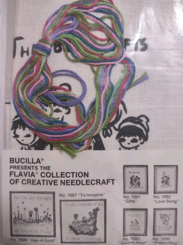 Bucilla Flavia Collection Of Creative Needlecraft Kit 1691 Gifts Vintage Crewel - Picture 8 of 11