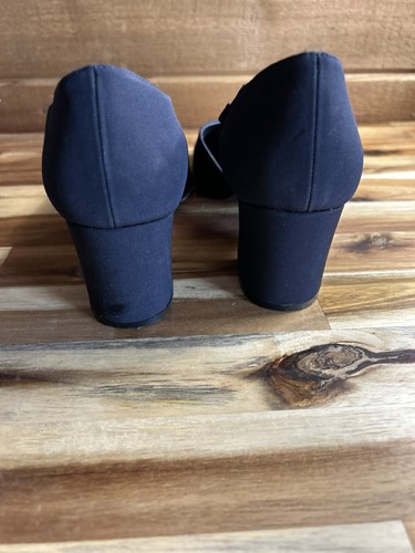 De colección Años 90 Y2k Mootsie Tootsie Grueso Puntera Cuadrada Bloque Tacones Talla 7 Usado en Excelente Condición - Imagen 6 de 7