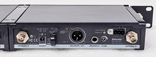 Dual Shure SLX4 Wireless RF Mikrofon Empfänger H5 518-542MHz - ohne Netzteil - Bild 8 von 12