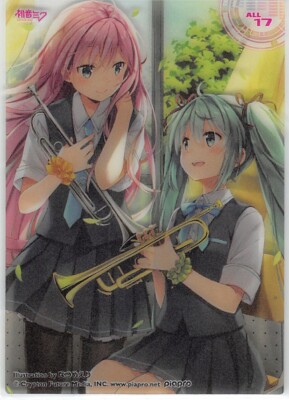 Vocaloid Hatsune Miku Trading Card Clear Card Collection ALL 17 HOLO Miku / Luka