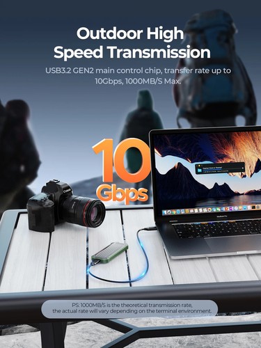 ORICO10Gbps DIY Portable SSD M.2 NVMe SATA SSD Case W/ PCIe Gen 3x4 NVMe SSD Set - 第 3/15 張圖片