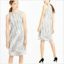 J. Crew Women's Size 2 Italian Tweed Sheath Midi Dress Style C8994