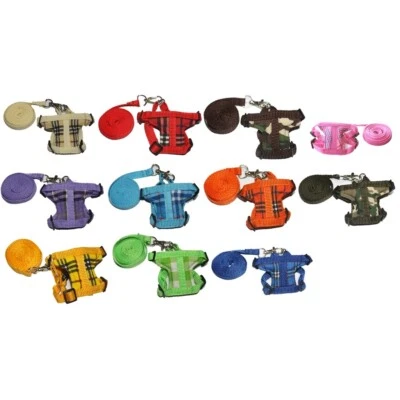 Leashes lead pet soft harness small pet guinea rat Hamster Ferret piglet leveret