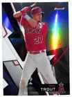 2018 Topps Finest #50 Mike Trout REFRACTOR card Angels