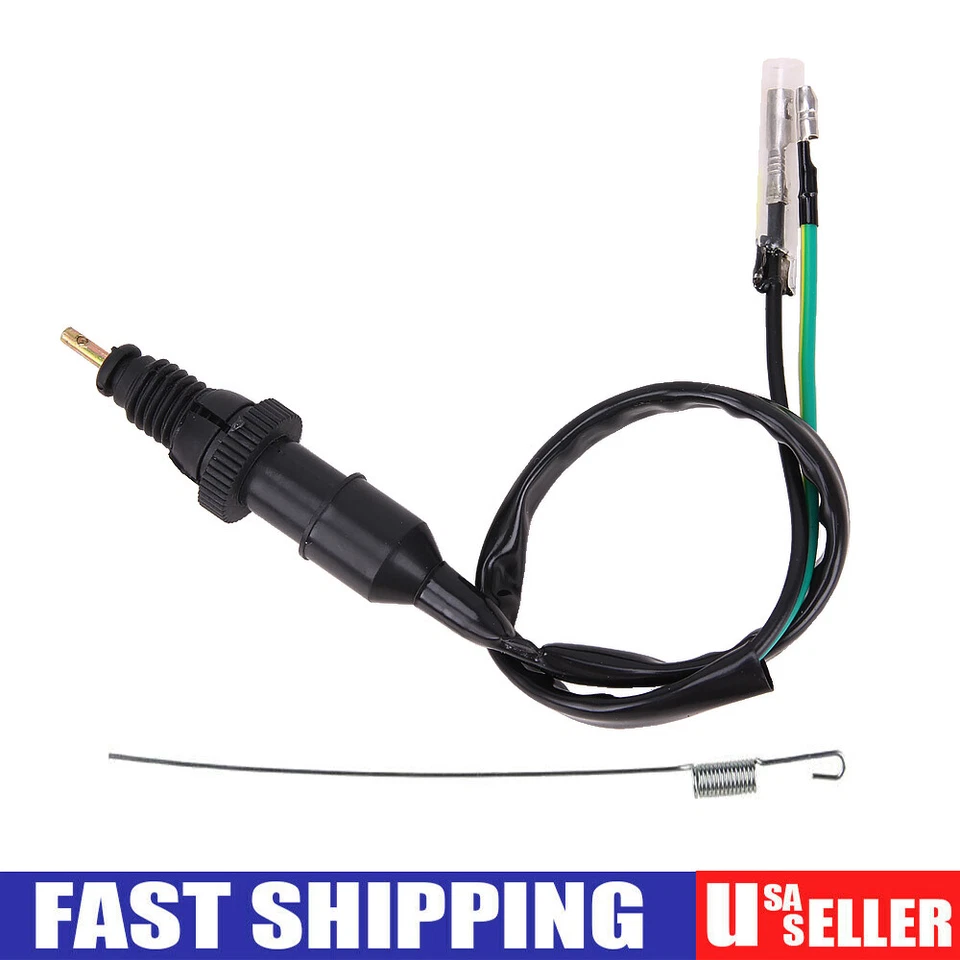 Universal Motorcycle ATV Rear Brake Stop Light Switch W/Spring For Suzuki Yamaha Foto 3 de 4