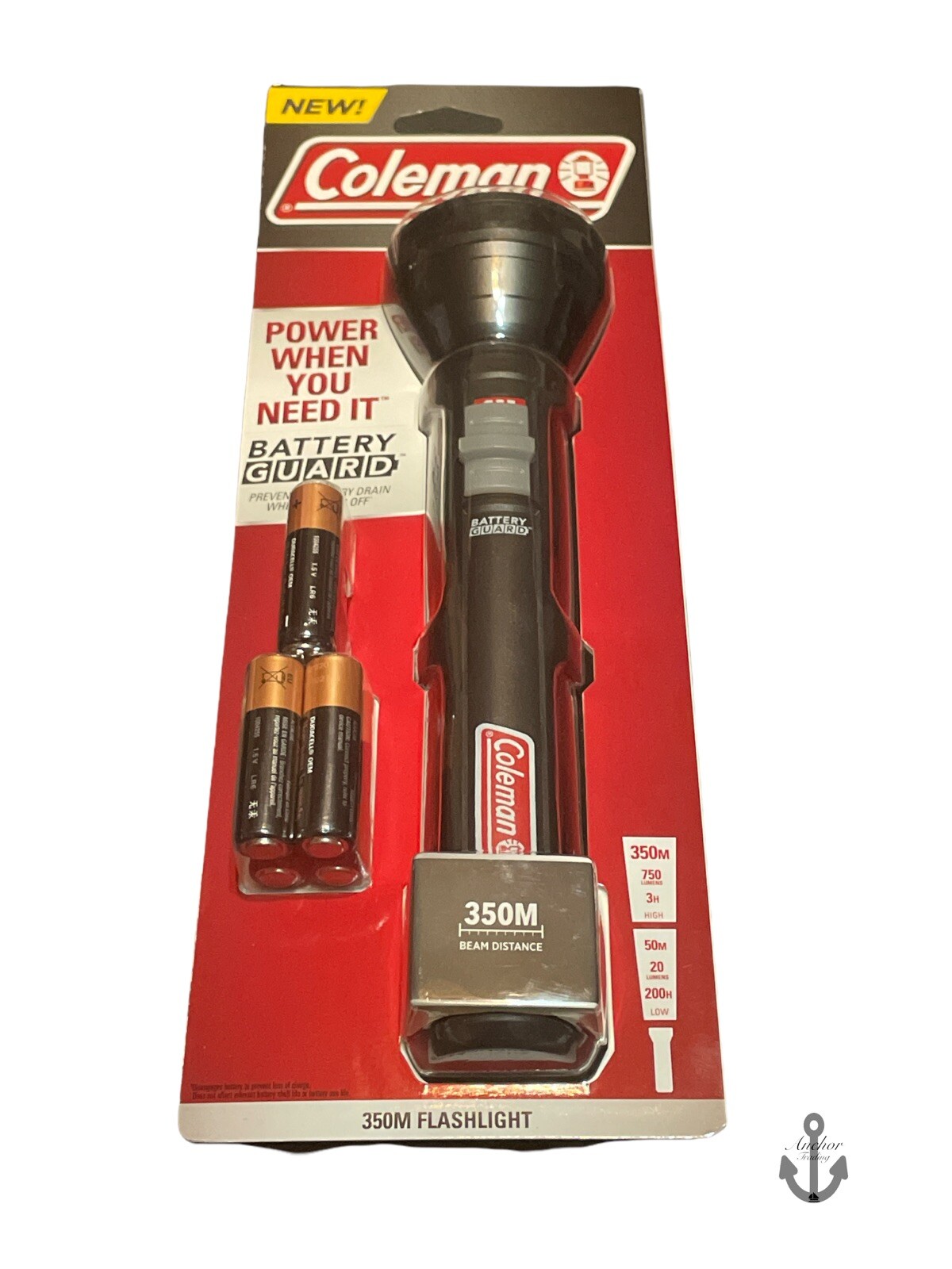 Coleman BATTERY GUARD Flashlight 350M Beam Distance 750 Lumens eBay